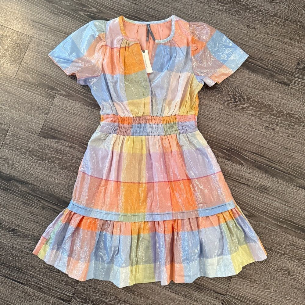 Anthropologie Somerset Mini Dress Metallic Edition New